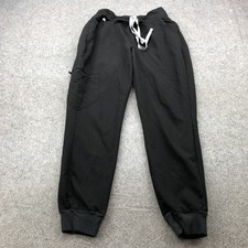 FIGS Zamora Jogger Pants Mens Small Black Technical Collection Scrub Medical