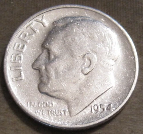 1954-S Roosevelt Dime — photo from another recent sale
