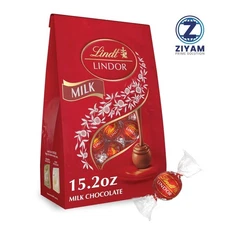 Lindt LINDOR Milk Chocolate Candy Truffles with Smooth, Melting Truffle Center