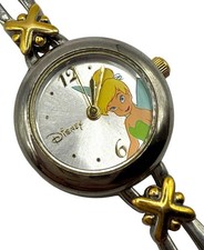 Disney Peter Pan Tinkerbell SII Seiko Watch Two Tone Link Bracelet