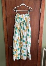 J.crew Pineapple Print Cotton Sundress Size 14 