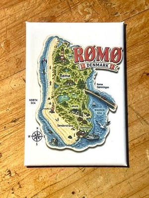 Romo - Dänemark -Kühlschrankmagnet-Souvenir- Insel Romo 190526