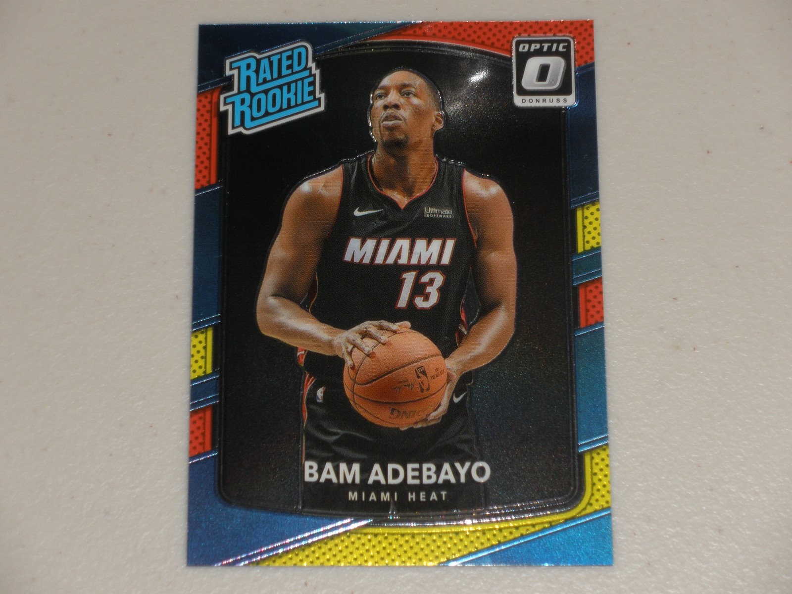 2017-18 Donruss Optic Rated Rookie Red Yellow #187 Bam Adebayo RC