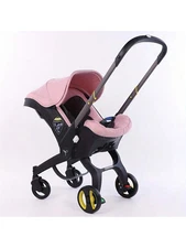 "4-in-1 Baby Stroller | Lightweight Foldable Pram w/ Reversible Handle & Basket"