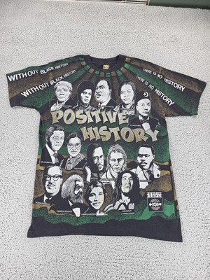 Vintage Kacy Positive History Shirt Mens XL Black History Graphic 90s USA