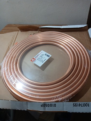 Mueller D 10050 Refrigeration Tubing, 5/8 in OD x 50 ft Length, Coil, Copper