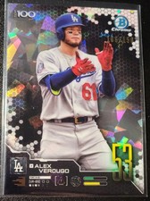 2019 Bowman Chrome #BTP-53 Alex Verdugo Scouts Top 100 Atomic Refractor /150