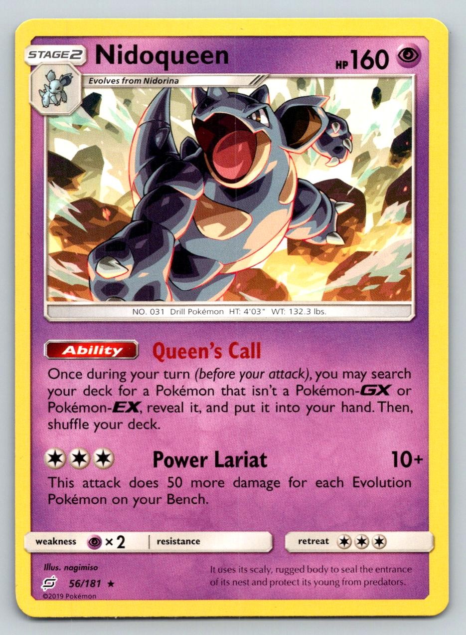 NIDOQUEEN 56/181 R TEAM UP POKEMON MP NAGIMISO
