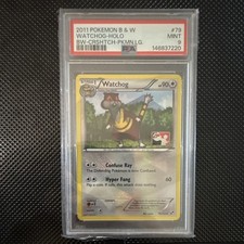 Pokémon Watchog Promo Cross Hatch Holo 79 PSA 9 Ultra Low Pop! Pokémon League