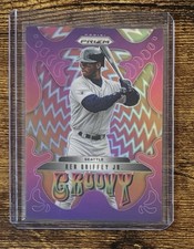 2025 Panini Prizm Ken Griffey Jr. Groovy Prizm SSP #9 Seattle Mariners Case Hit!