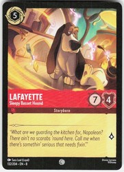 Lafayette - Sleepy Basset Hound 132/204 Reign of Jafar Disney Lorcana Common