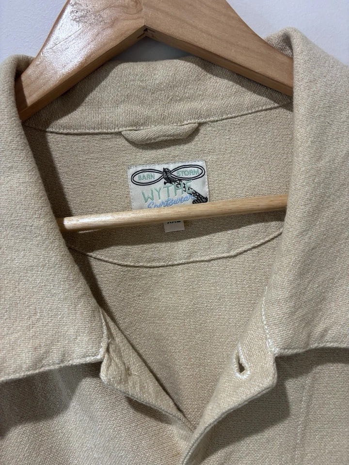 CHAQUETA DE GRANERO WYTHE NYC ABRIGO DE TAREAS ROPA DE TRABAJO SIN BLANQUEAR PRECIO DE VENTA SUGERIDO POR EL FABRICANTE EE. UU. $495 Foto 3 de 4