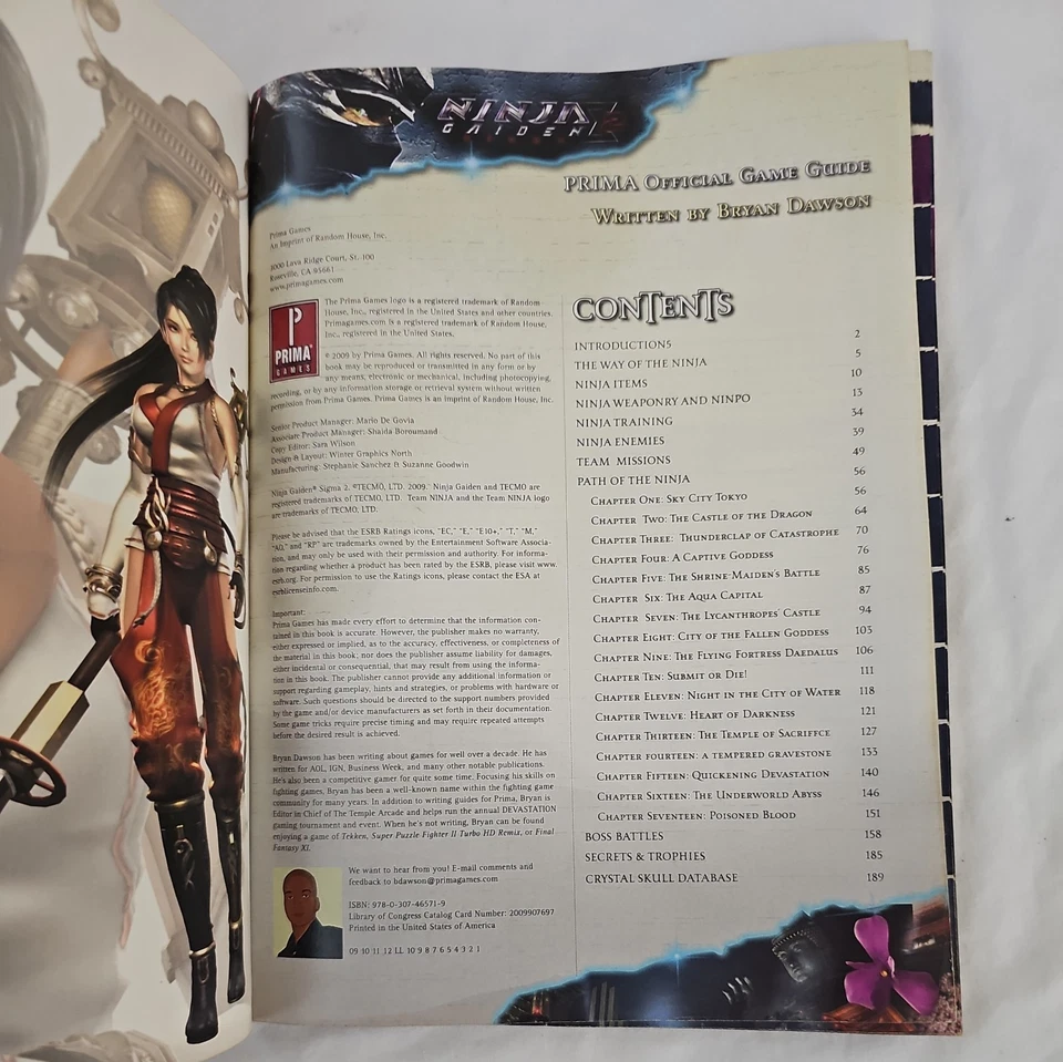Prima Pub Strategy Guide Ninja Gaiden Sigma 2 Strategy Guide En muy buen estado+ Foto 2 de 4