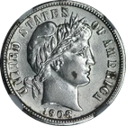 1908-P Barber Dime NGC Unc Details