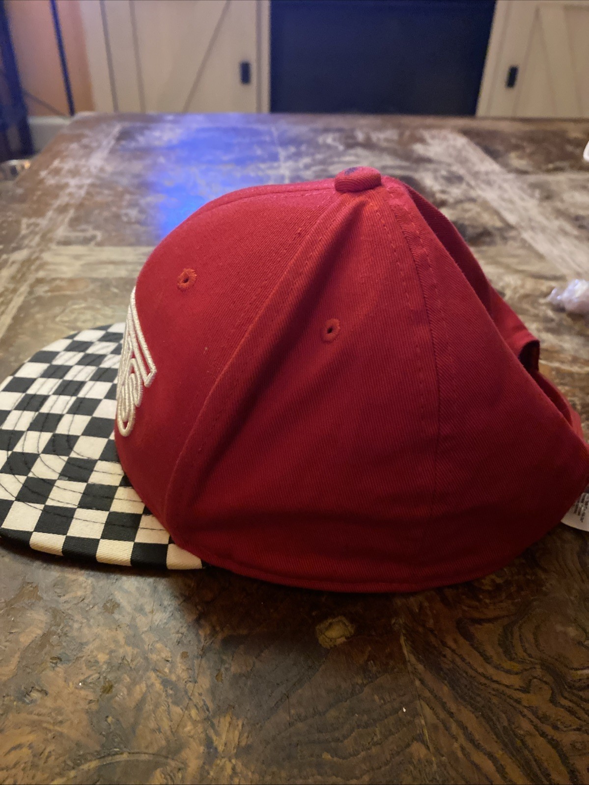 Vans Checkerboard Hat Cap Adjustable Snap Back - image 4