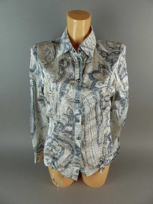 Airfield Damen Bluse Gr. 36 | S bunt gemustert langarm Regular Freizeit (WM)