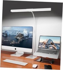 LED Desk Lamp for Home Office with Base, Eye-Caring Architect Task Light White