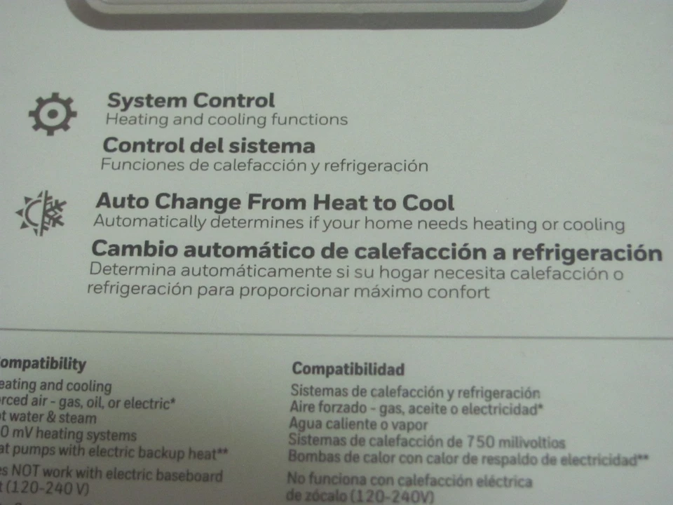 HONEYWELL T2 / RTH5160D1003 PROGRAMMABLE HEAT / COOL THERMOSTAT NEW - Image 4 of 4