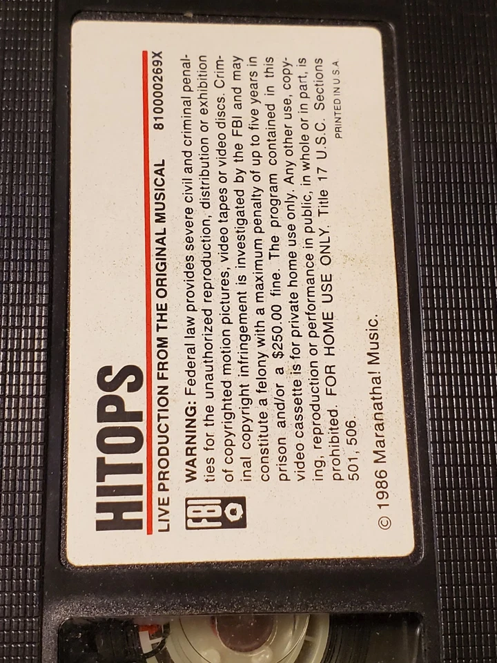 HiTops (VHS, 1986) Live Production of Original Musical RARE 80s Vintage Hi-Tops - Image 4 of 4