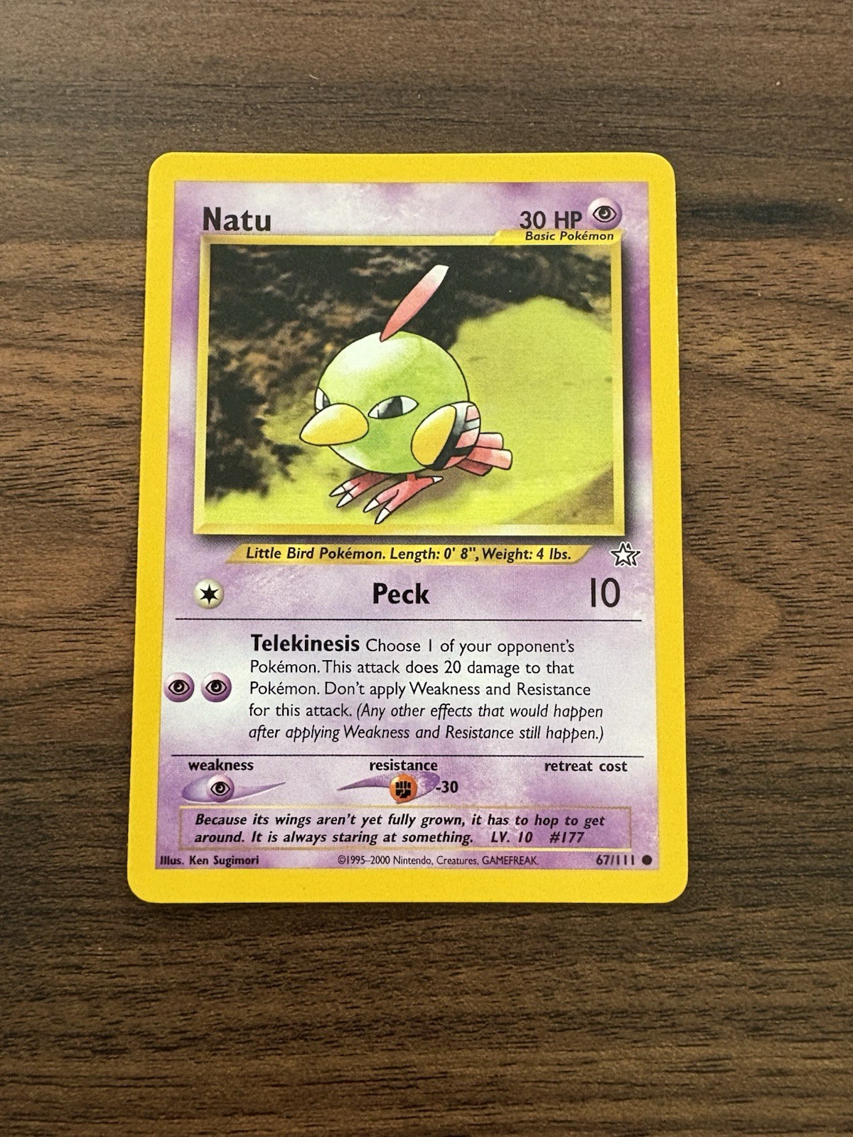 NATU - 67/111 - Neo Genesis - Pokemon Card - NM