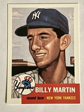 1991 Topps Archives Ultimate 1953 Set Billy Martin # 86 New York Yankees MINT!
