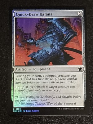 MTG Foundations Quick-Draw Katana Foil 0130 NM