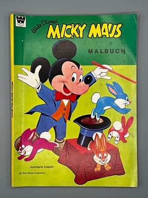 Micky Maus Malbuch aus dem Whitman Verlag, aus dem  Jahr  1971