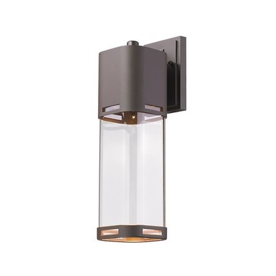 Z-Lite Lestat 1 Lt Outdoor Wall Lt, 6.75x5x17.625'', Deep Brz, Clr - 562B-DBZ-LED