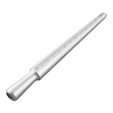 Metal Ring Size Gauges Set Measuring Ring with Mandrel Sizer Finger Sizing HO