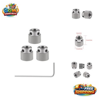 Durable 3-Piece Stainless Steel Gear Set for Enhanced 3D Printing Performance