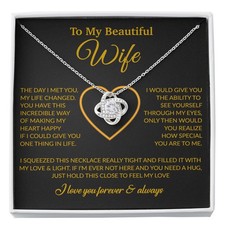 To My Wife Necklace, Gift For Wife, Anniversary Gift For Wife, Necklace For Wife