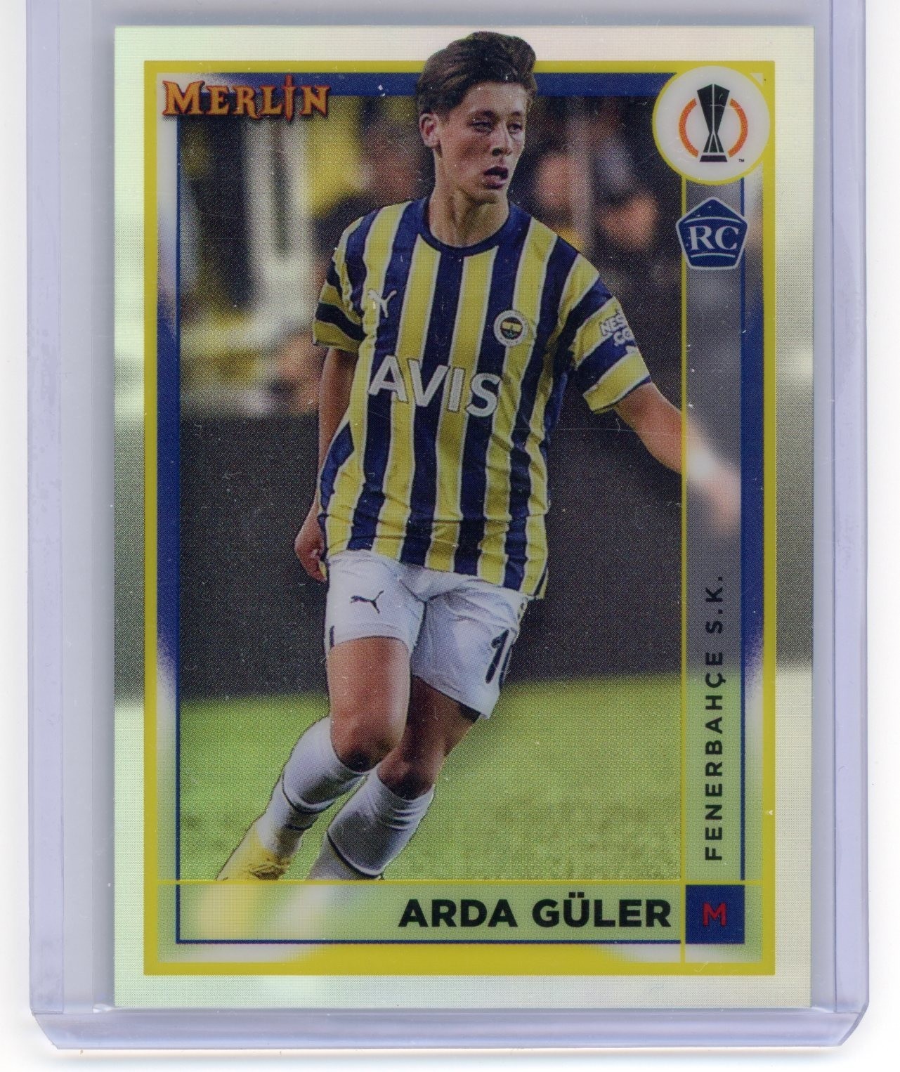 2022-23 Topps Merlin UEFA Club Competitions Refractor Arda Guler #43 RC