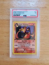 Pokemon PSA 1 PR 2000 Dark Charizard 21/82 1° Edizione Team Rocket Carta Rara