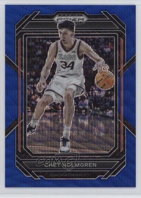 2023-24 Panini Prizm Draft Picks Blue Wave Prizm 206/249 Chet Holmgren #76 1rv3