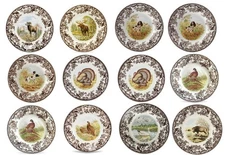 Spode Woodland Set Of 12 dinner plates ---- 3677 -----