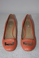 Escarpins Geox Respira En Cuir Abricot - Taille 36.5, Talons Bas, Bon état, Semelle Respirante