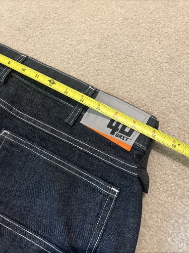 40 Grit By Duluth Trading Carpenter Jeans Mens 36x30 Blue Standard Fit Dark Wash - Picture 4 of 10