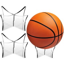 Blulu 3 Pieces Basketball Stand Holder Football Display as pictures show