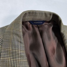 Brooks Brothers Loro Piana Golden Fleece Blazer Mens 46L Plaid Prince Of Wales
