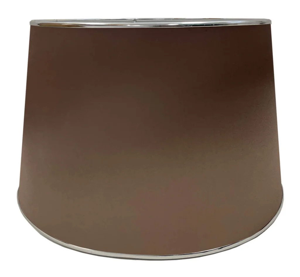 Lampshade Beige 14"" Tapered Taupe Faux Silk 355mm Loxton Lighting 35SKTP
