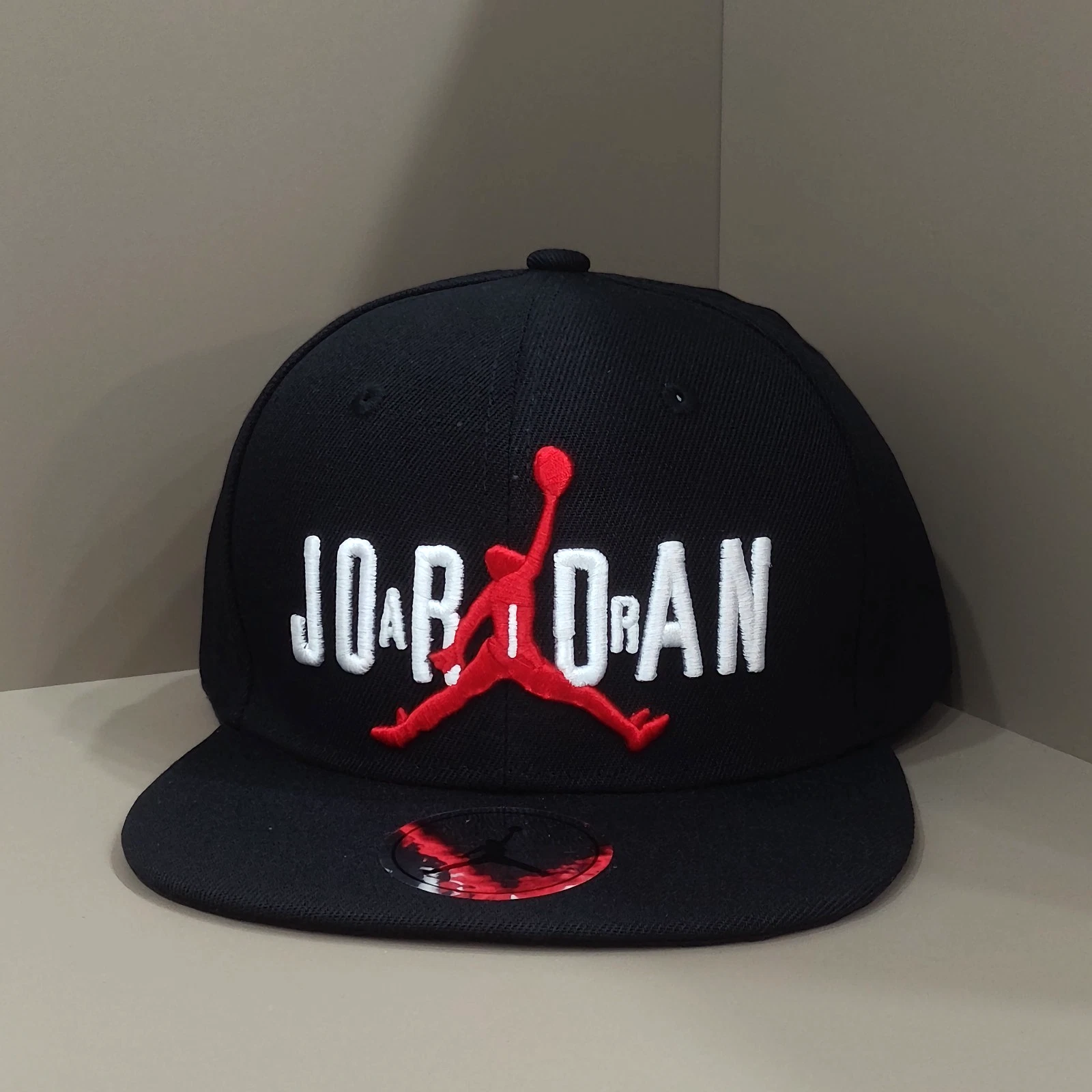 Jordan Outdoor Casual Red Label Embroidered Letter Black Flat Brim Hat Adjustabl
Opens in a new wind