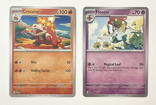 Crocalor 037/198 Scarlet Violet Base Pokémon Error Insufficient Black Ink Layer - Picture 7 of 7