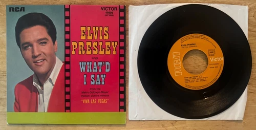 45 7" FRENCH SP ELVIS PRESLEY VIVA LAS VEGAS