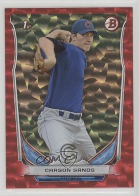 2014 Bowman Draft Red Ice 47/150 Carson Sands #DP78 0f6