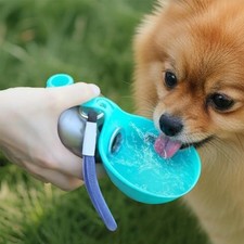 Kompakte tragbare Hund Wasserflasche mit Silikon Trinkschale für Outdoor