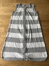 Burts Bees Beekeeper Sleep Sack 0-6 Months Gray White Stripes Organic Cotton