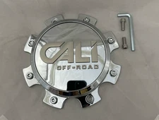 CALI OFF-ROAD Front Dually Chrome Wheel Center Cap with Screws C109115C01-F