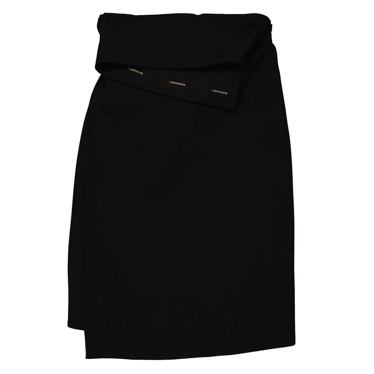 ワンピース BURBERRY Women Mid Skirts 8083033 A7680 MONOCHROME Black Burberry Ladies Black Asymmetrical Wrap Midi Skirt | eBay