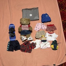 Lot Of Build A Bear + Multiple Outfits And Snowboard Vintage