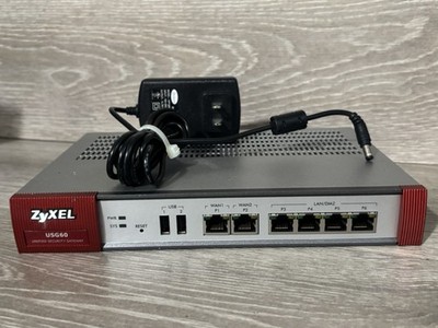 Zyxel USG60 Unified Security Gateway 2 USB Ports 4 LAN/DMZ 2 WAN SPI Firewall